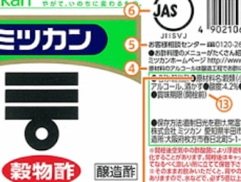 ラベルの表示について