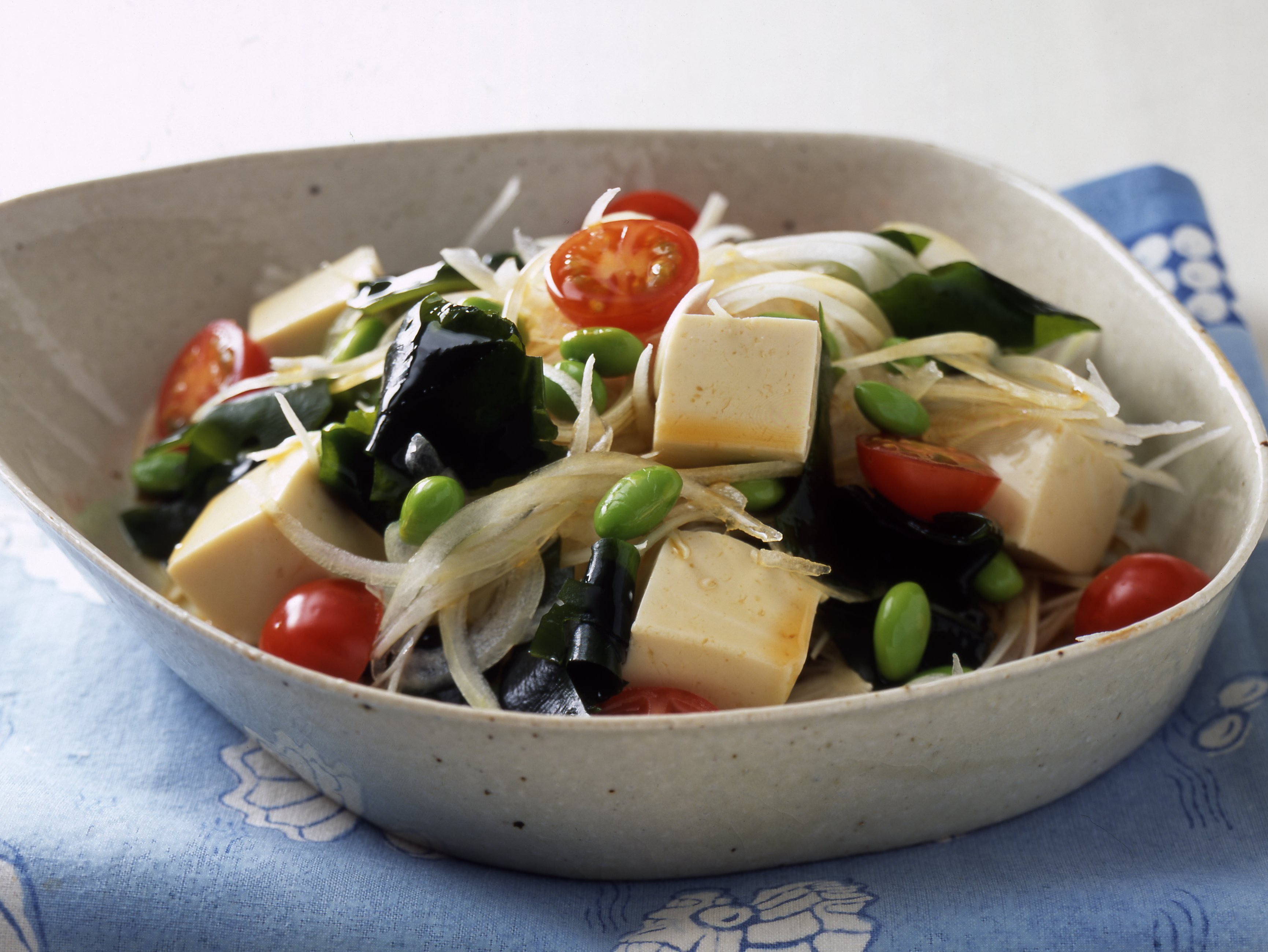 ひんやり豆腐と枝豆の夏サラダのレシピ・作り方