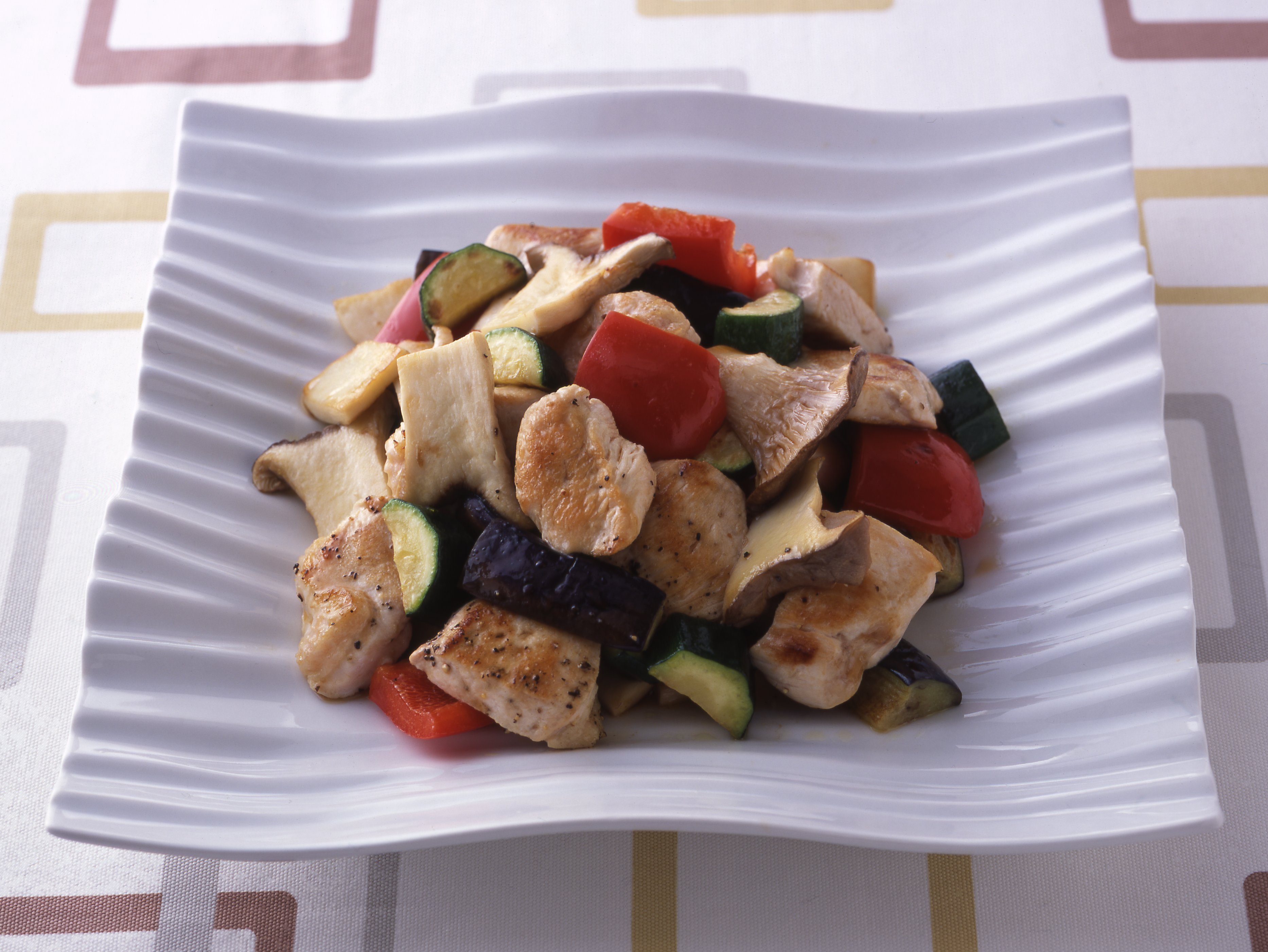 鶏肉と野菜の焼きサラダのレシピ・作り方