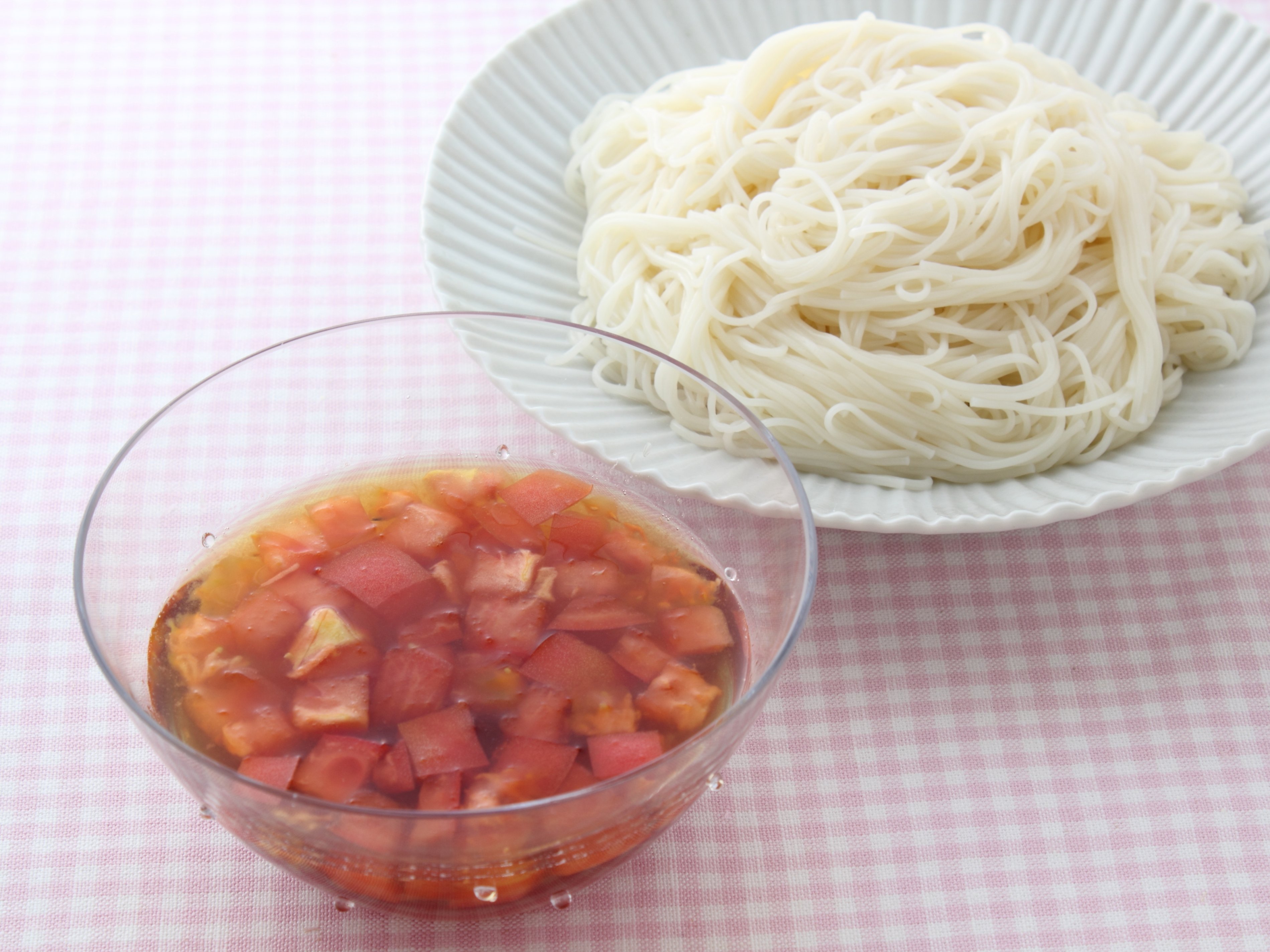 トマトつけ麺のレシピ・作り方