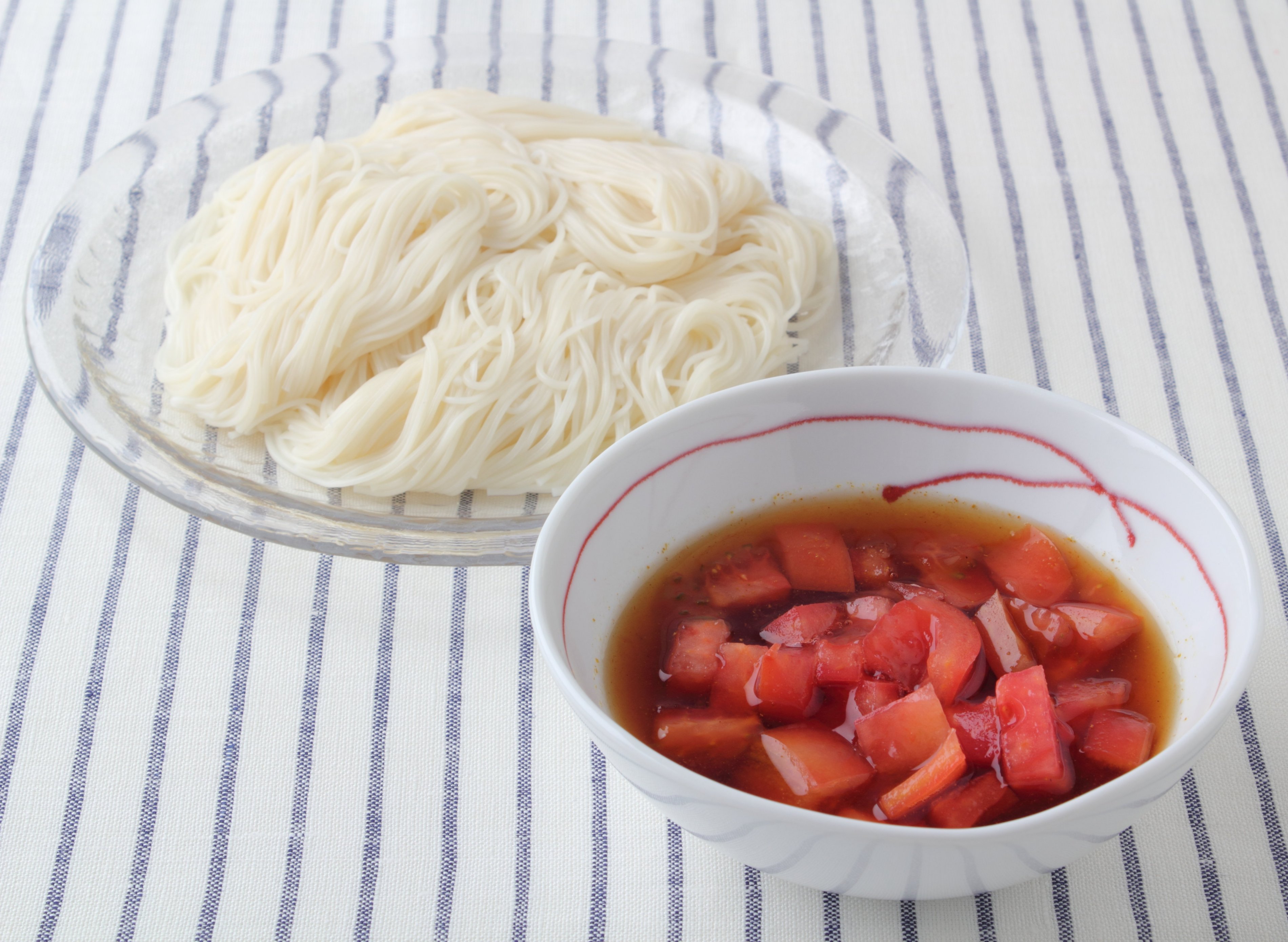 カレートマトつけ麺のレシピ・作り方