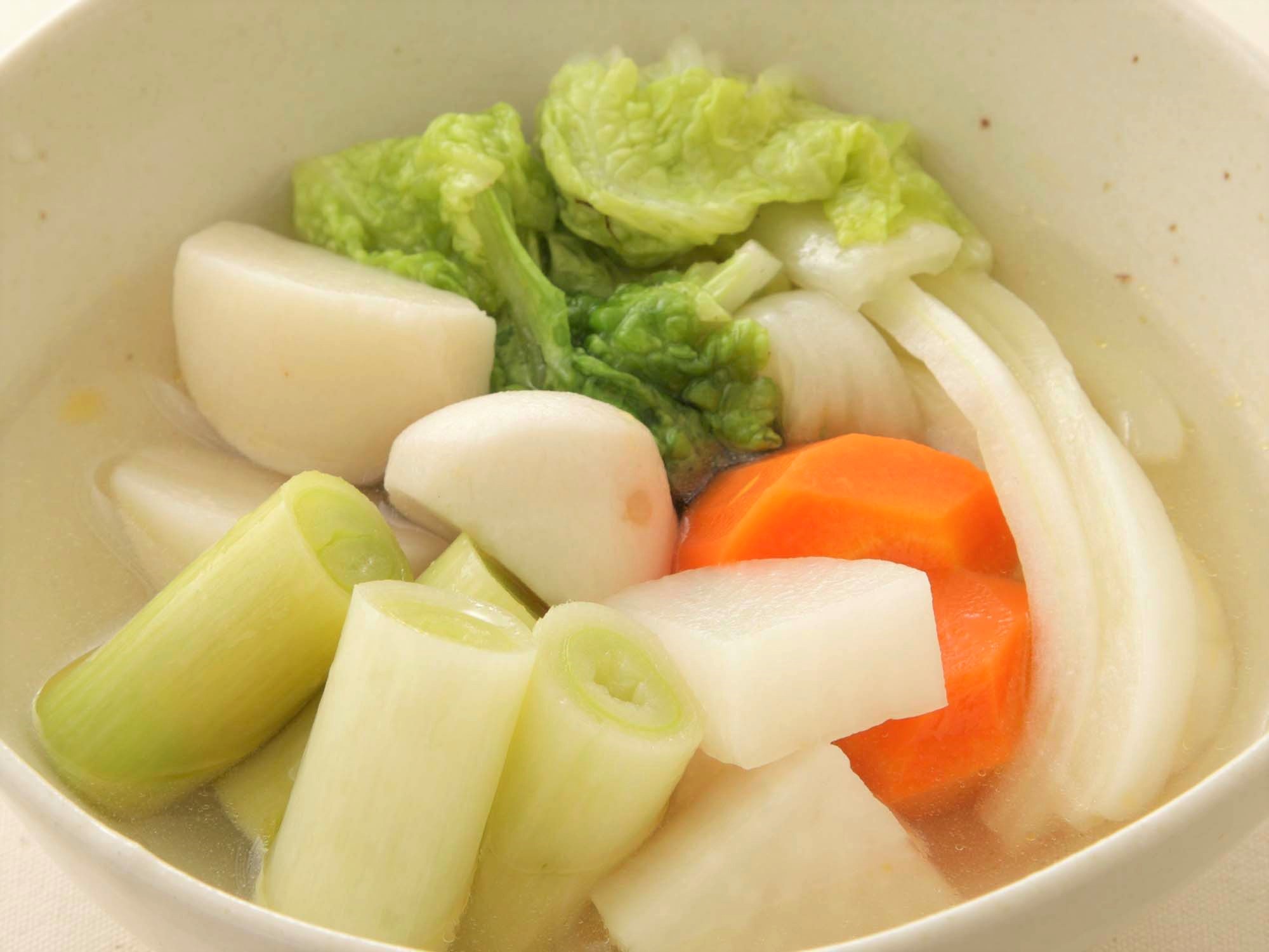 レンジでカンタン　冬野菜の煮びたしのレシピ・作り方