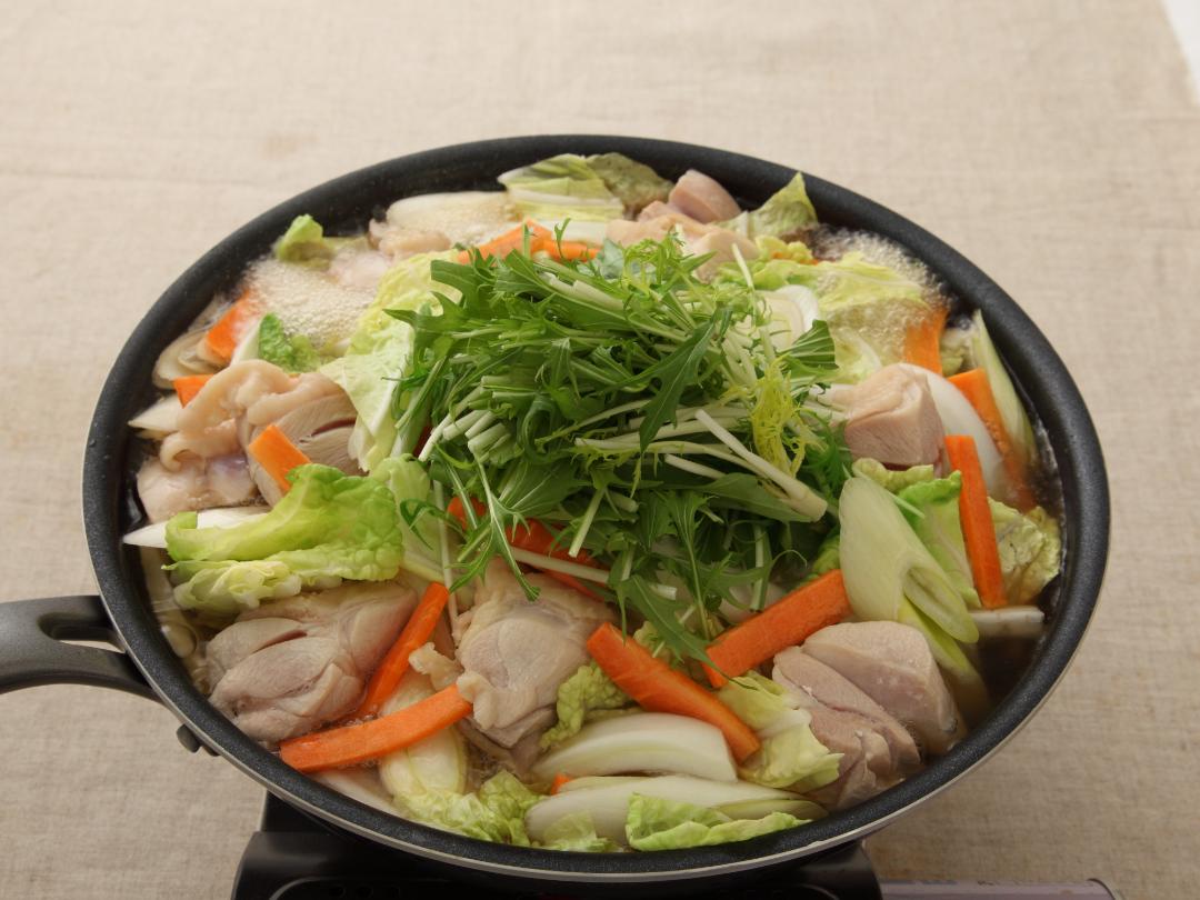 鶏と白菜のフライパン鍋