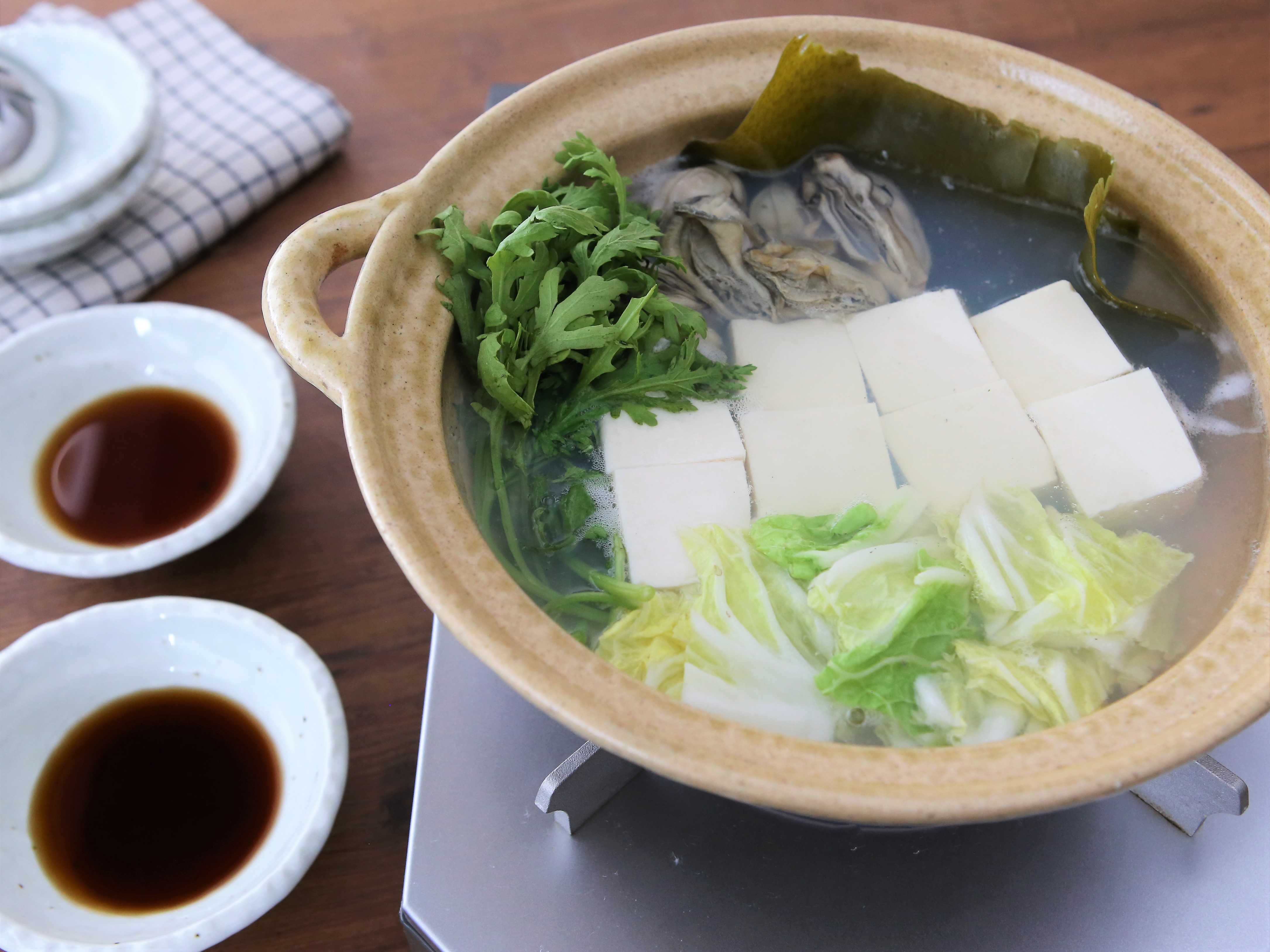 かき入り湯豆腐のレシピ・作り方