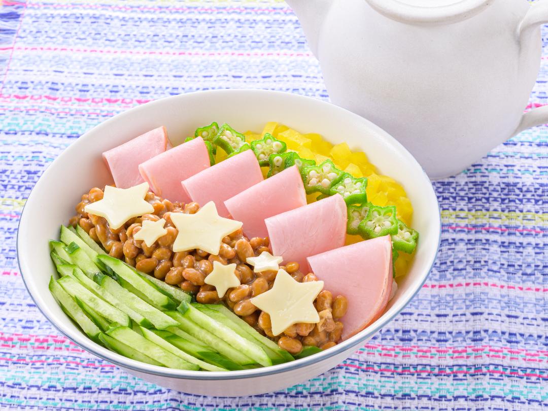 納豆の天の川七夕すし丼のレシピ・作り方
