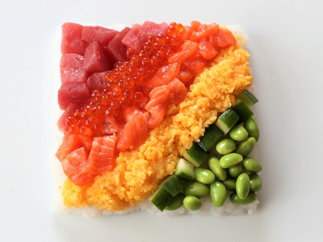 おえかき寿司（虹）のレシピ・作り方