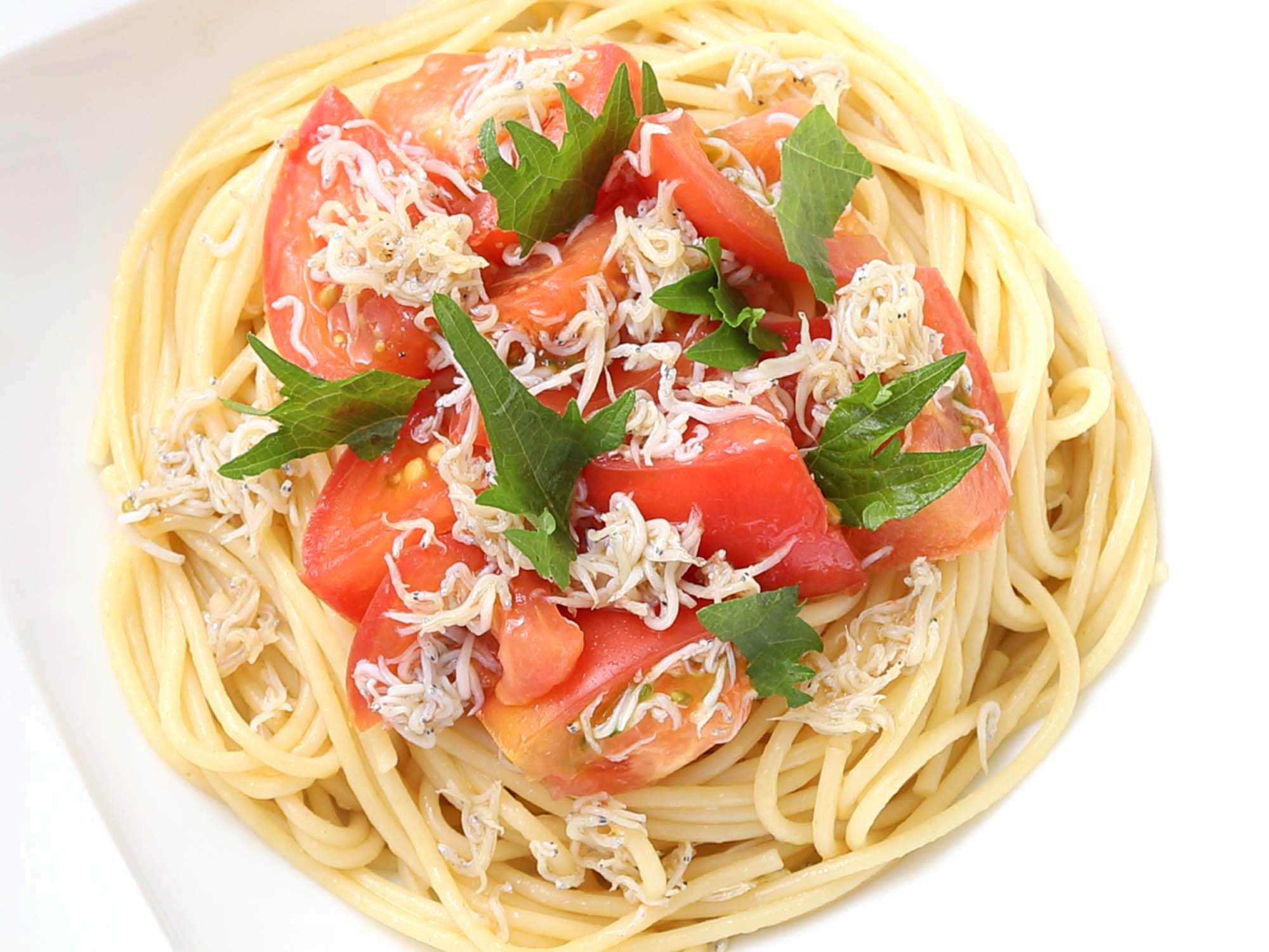 トマトとしらすの和風パスタのレシピ・作り方
