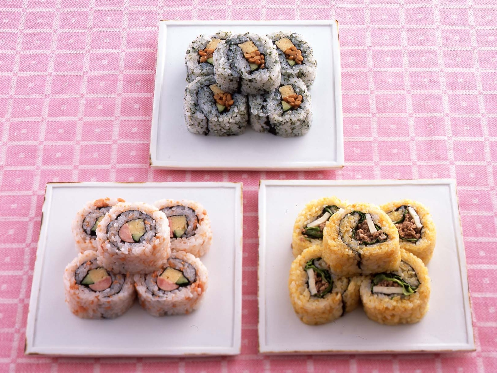 彩り巻き寿司（裏巻き）のレシピ・作り方
