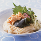 ツナとわかめのさっぱりそうめん