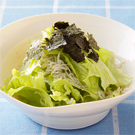 レタスと海苔の酢のもの