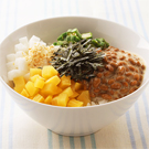 納豆の野菜丼