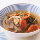 あさりとトマトの酢ープ