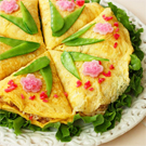 お花の玉子クレープでパーティーちらし寿司