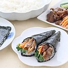 肉手巻き寿司　焼肉のたれ味