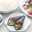 ジュレで食べる手巻き寿司