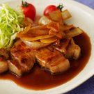さっぱりトンテキ（お肉をおいしくするお酢使用）