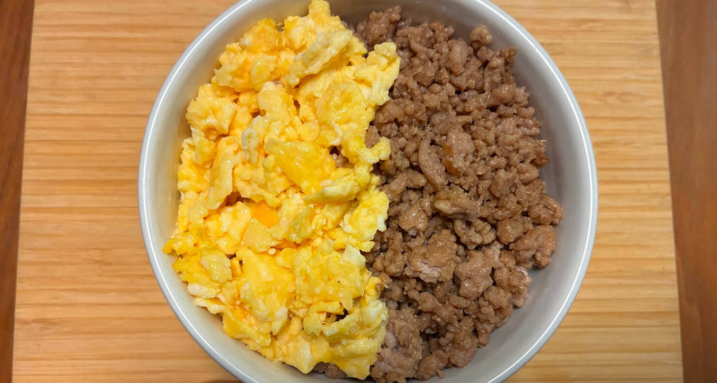 しんく!さんのいつもの自分に戻れる「鶏そぼろ丼」