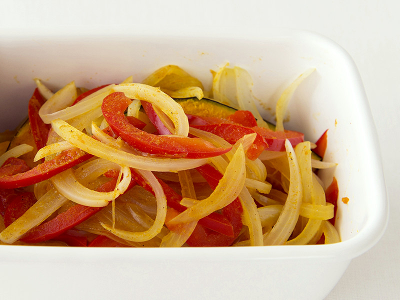 カレー風味の野菜マリネ