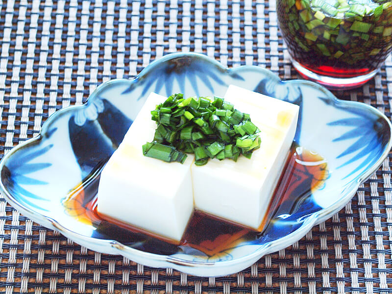 冷奴のにらぽん酢かけ