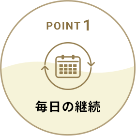 Point1 毎日の継続