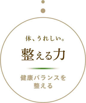整える力 健康バランスを整える