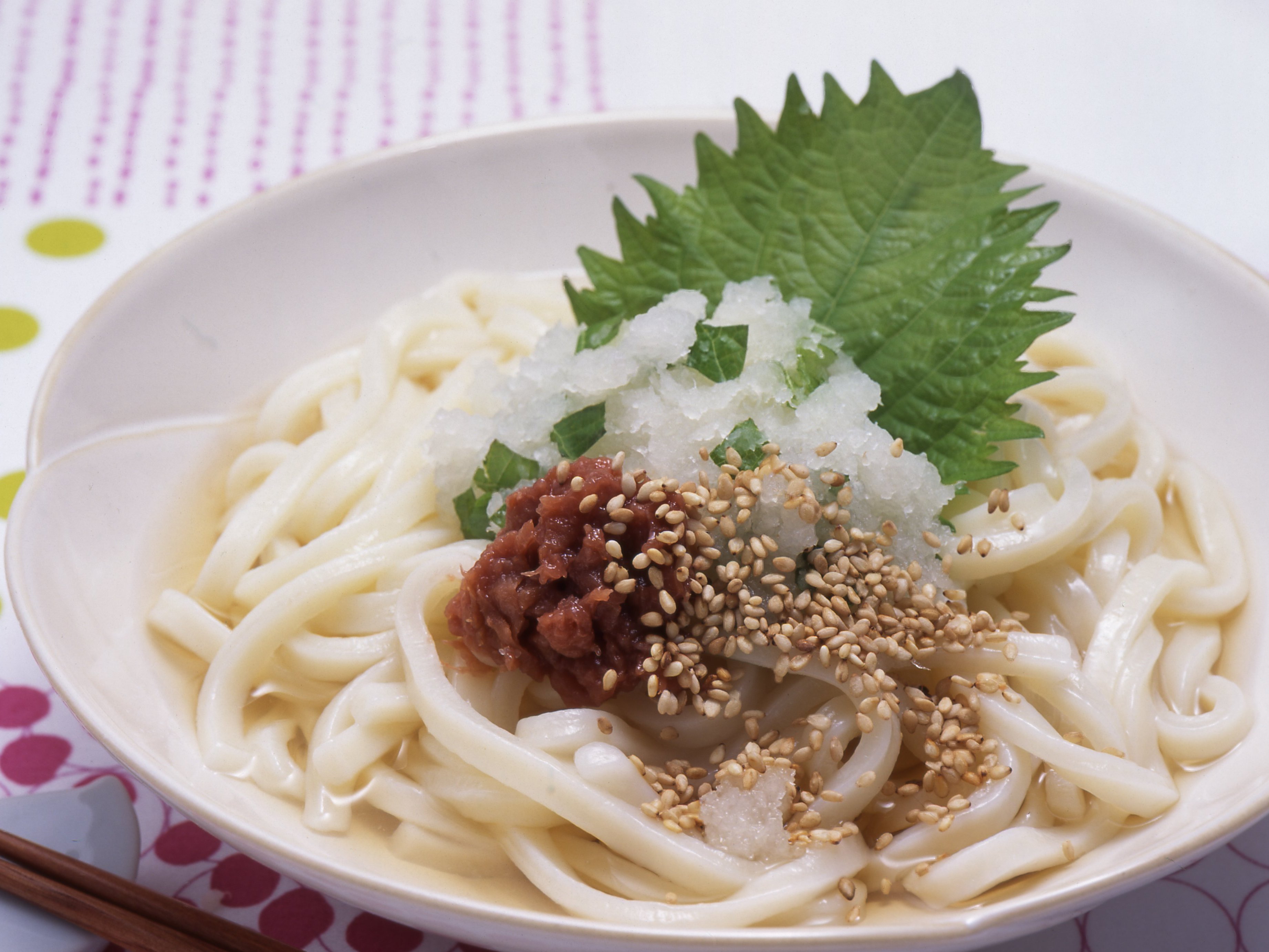 梅とおろし大根のぶっかけうどんのレシピ・作り方