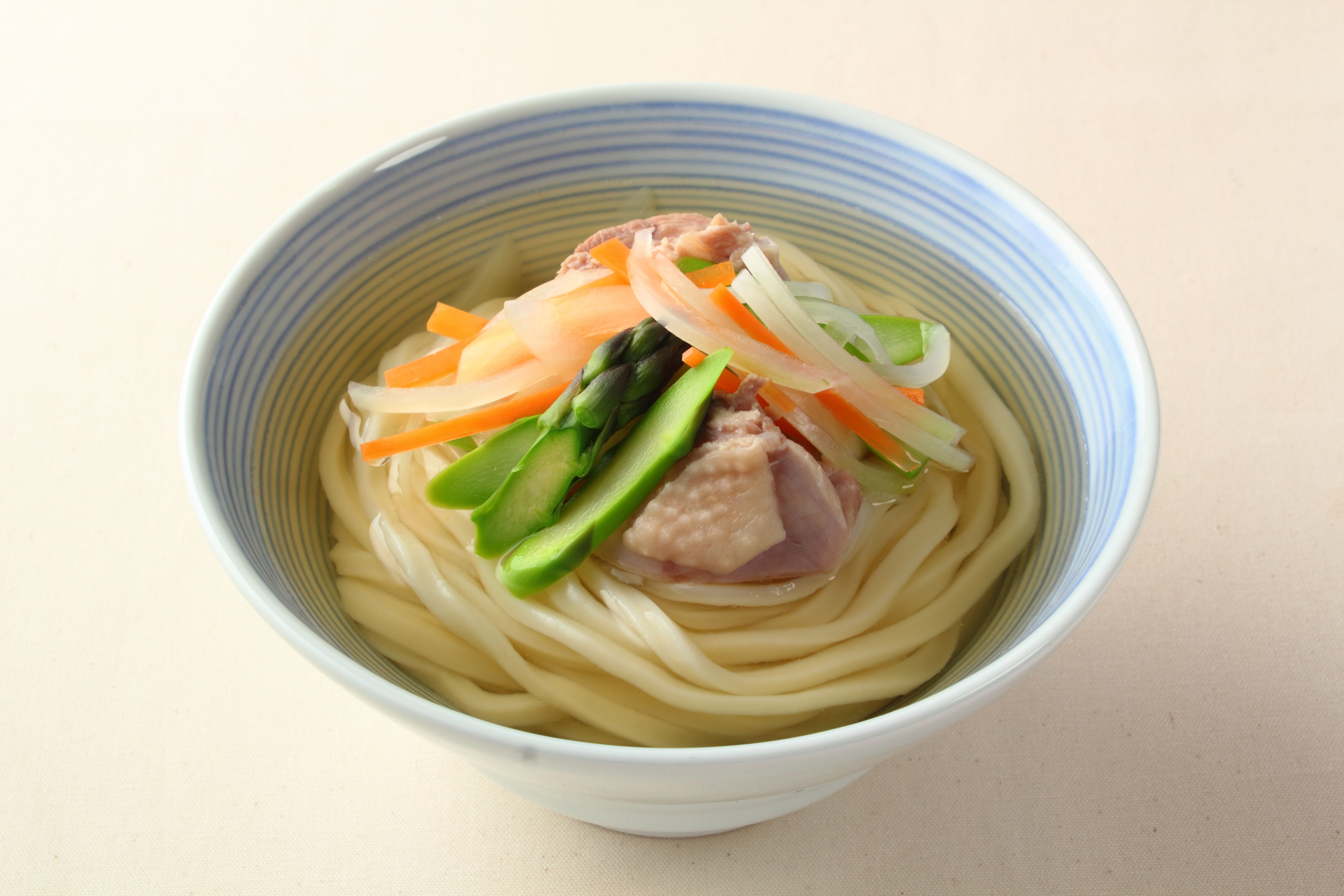 鶏と春野菜のおうどん