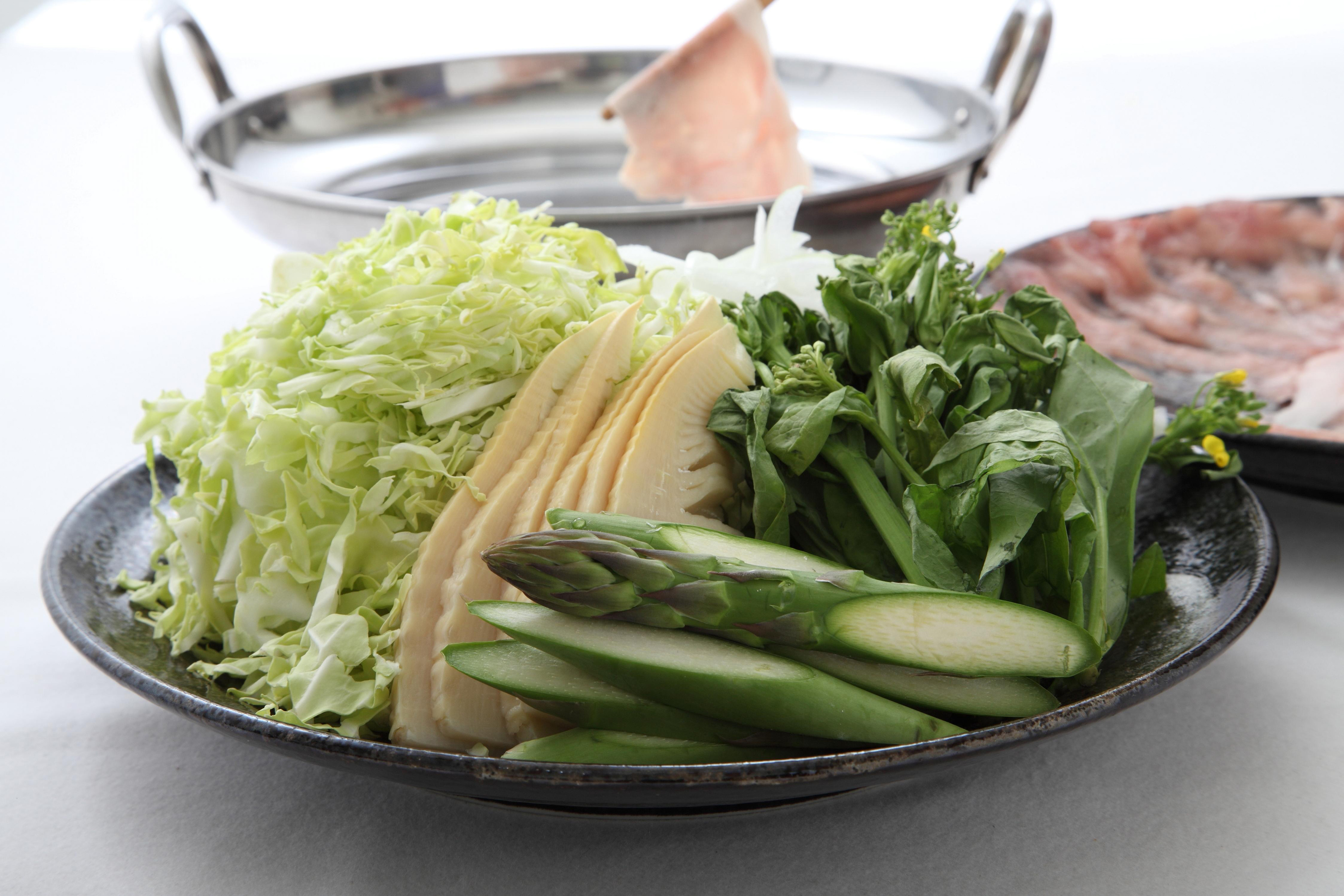 春野菜のしゃぶしゃぶ