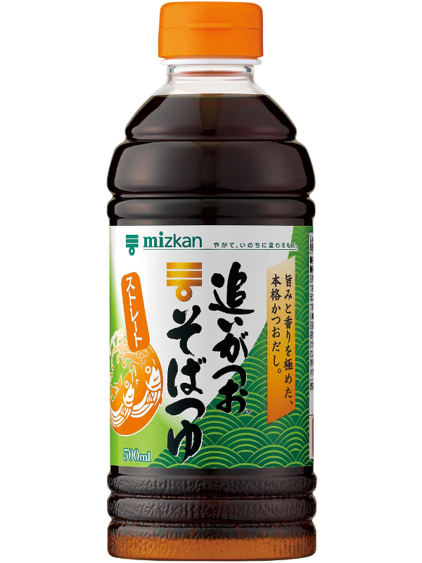 追いがつおそばつゆストレート 500ML