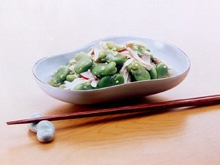 そら豆とささ身の酢のもののレシピ・作り方