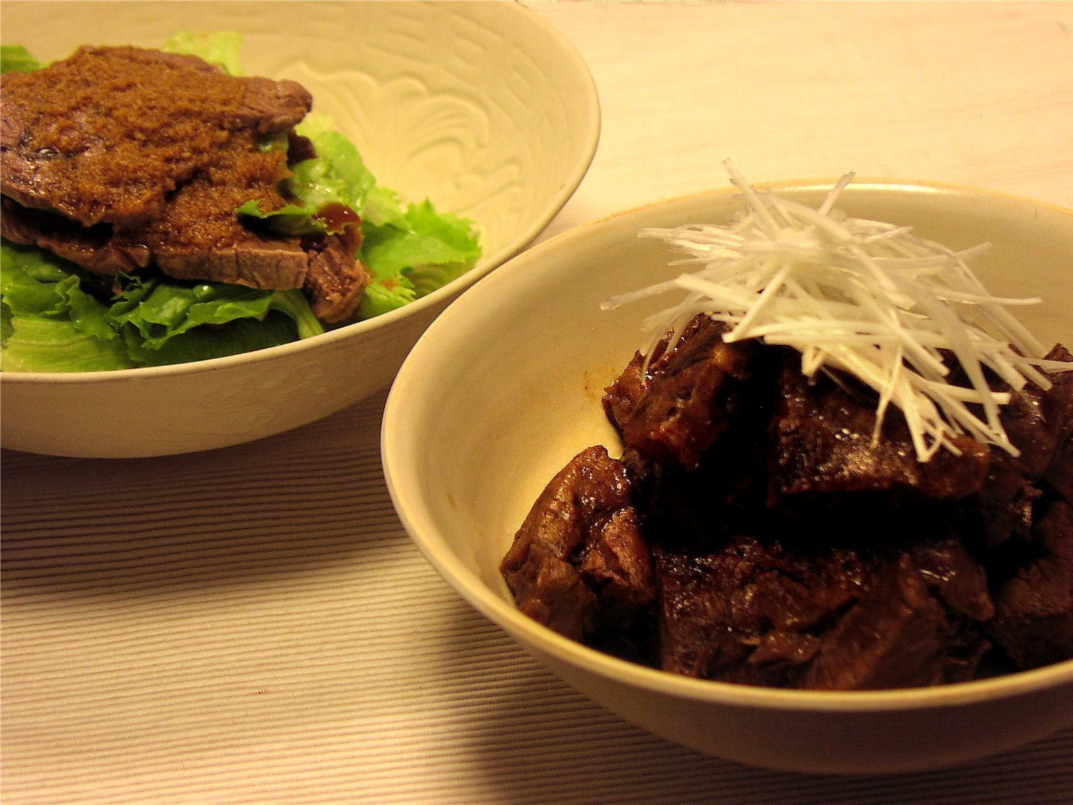 牛肉のオイスター風味の黒酢煮