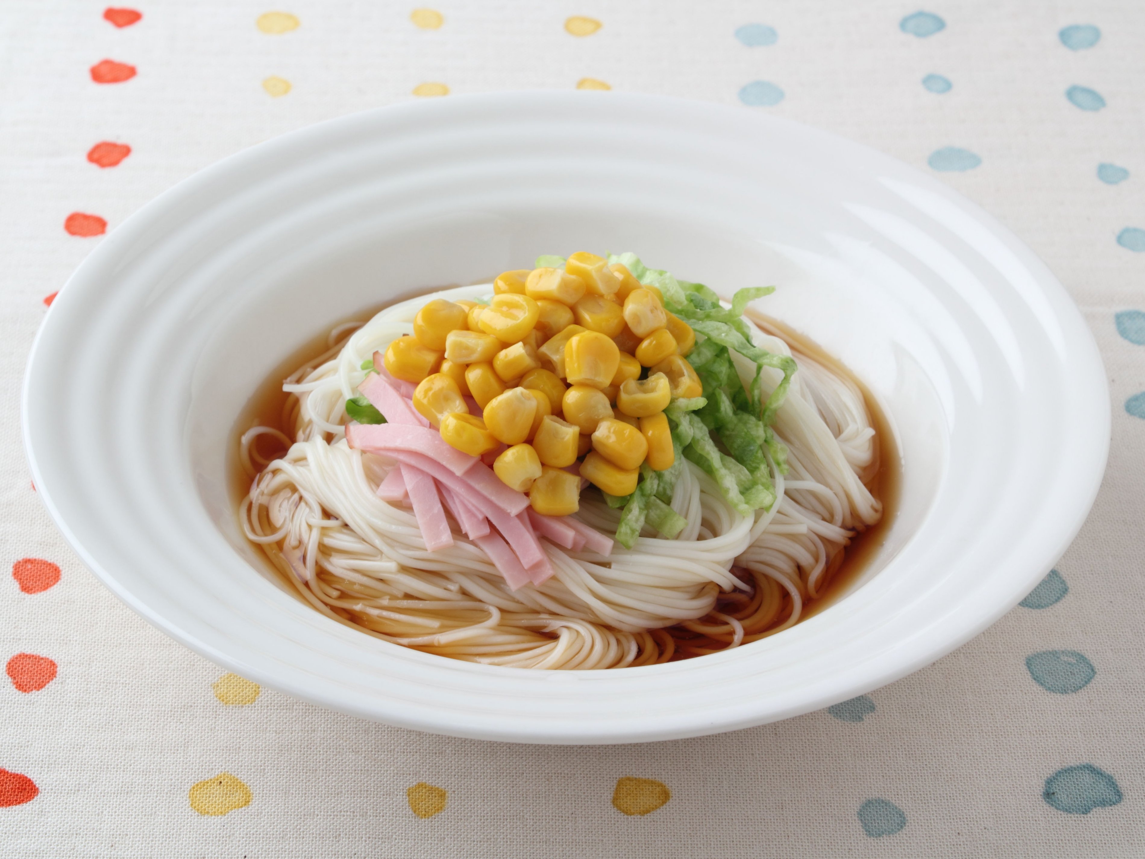 コーンバターそうめんのレシピ 作り方 おうちレシピ ミツカングループ