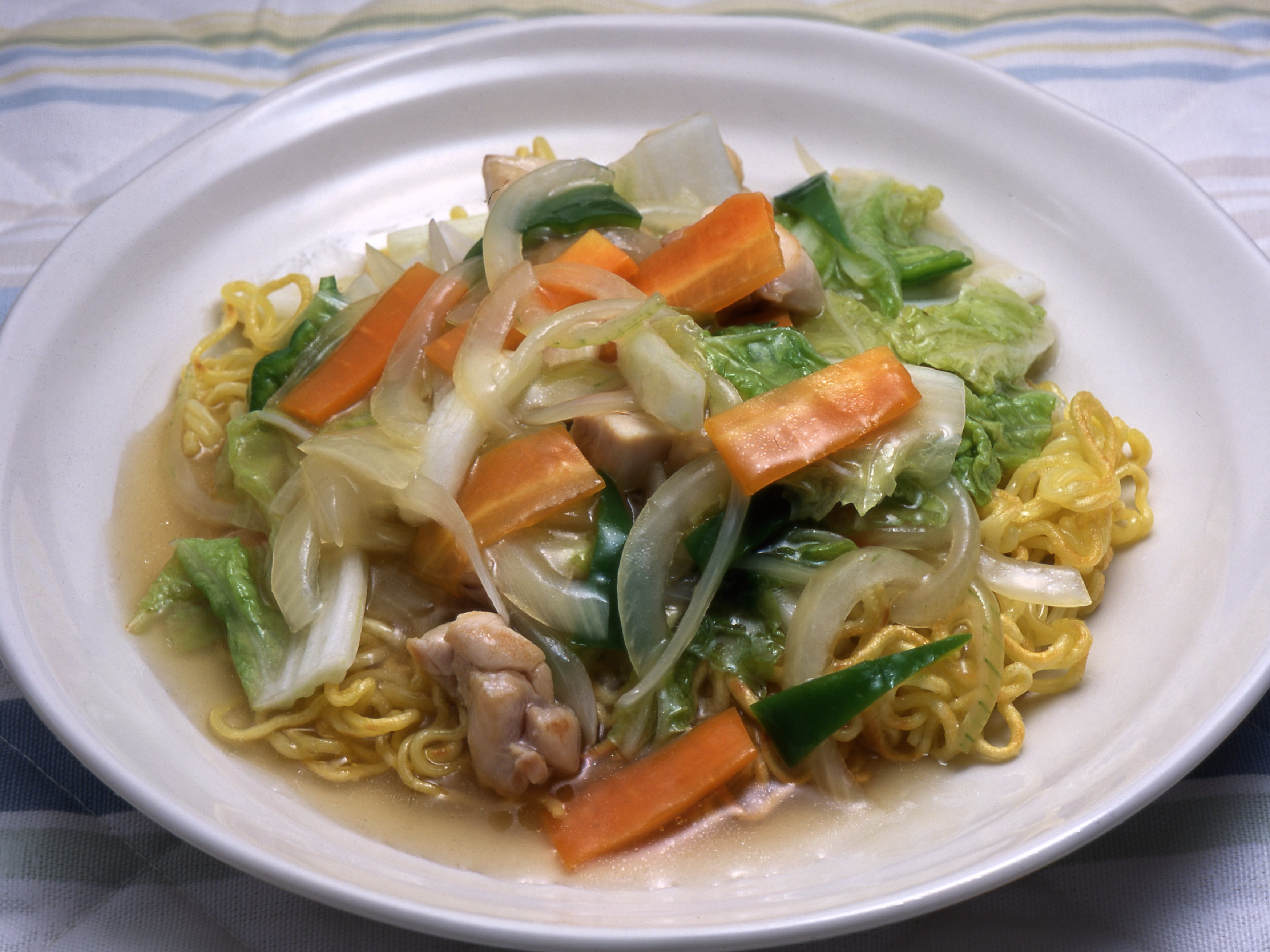 五目あんかけ焼きそばのレシピ・作り方