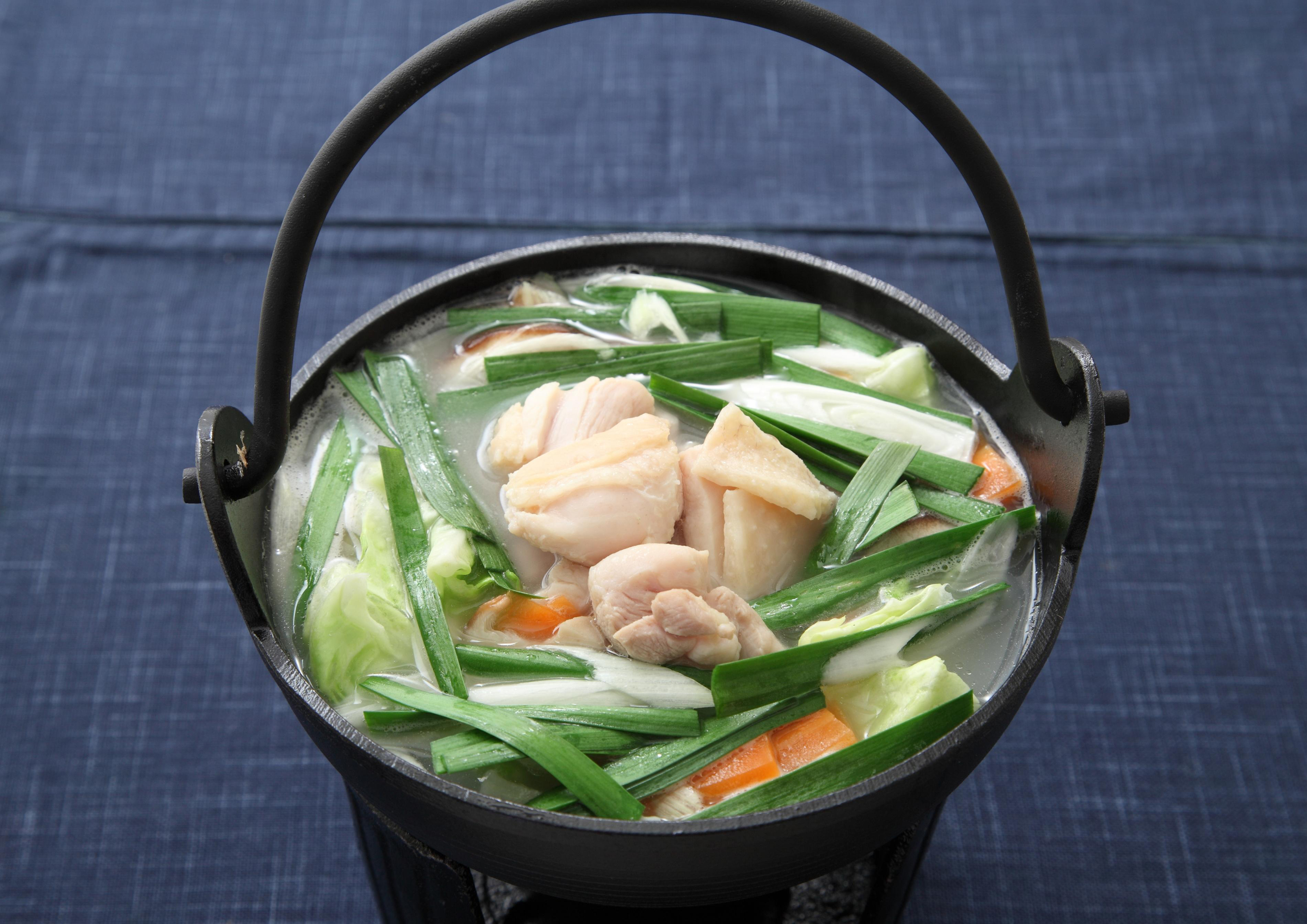 鶏白湯の水炊き鍋(一人用)