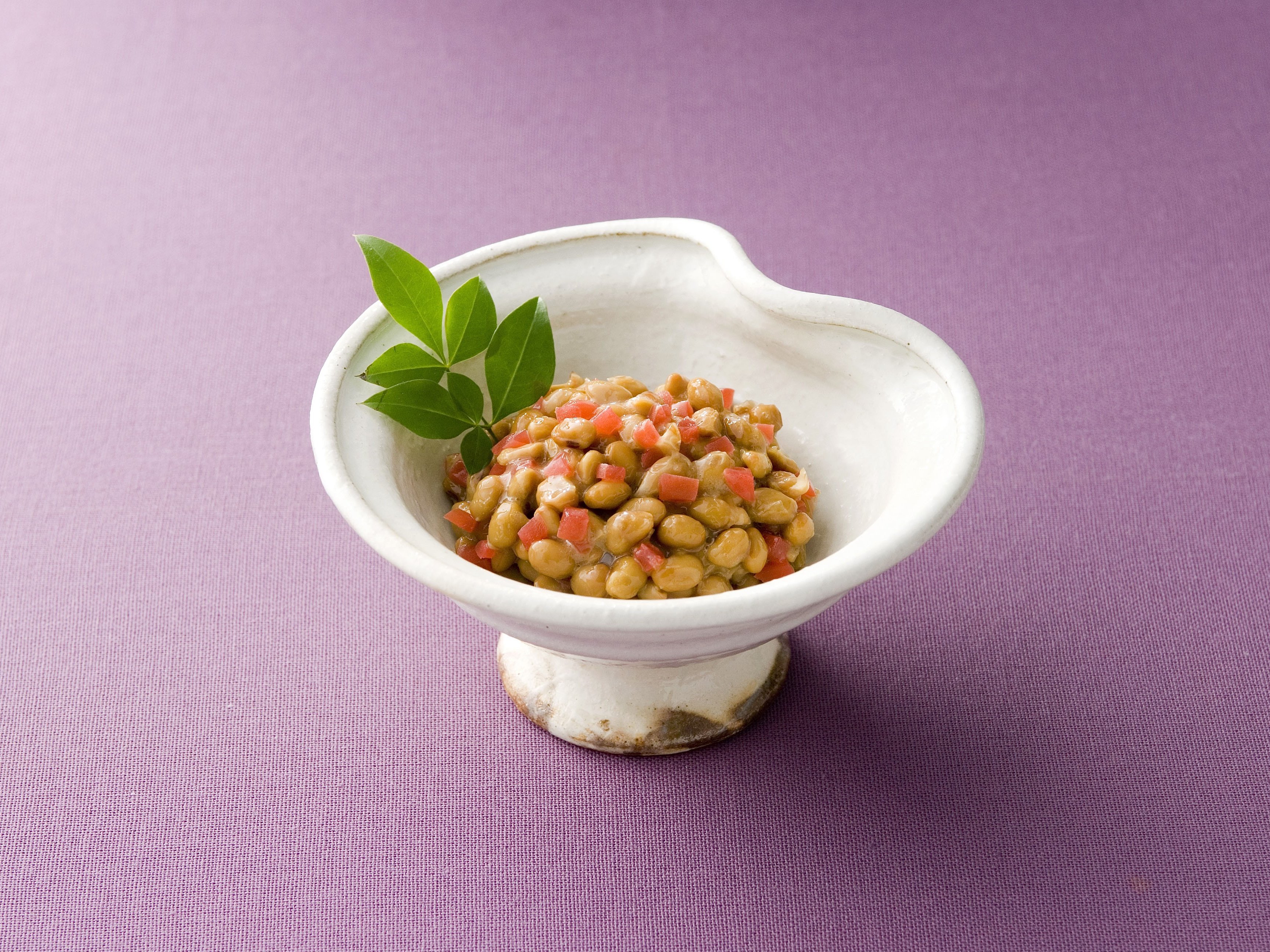カリカリ梅と納豆の小鉢
