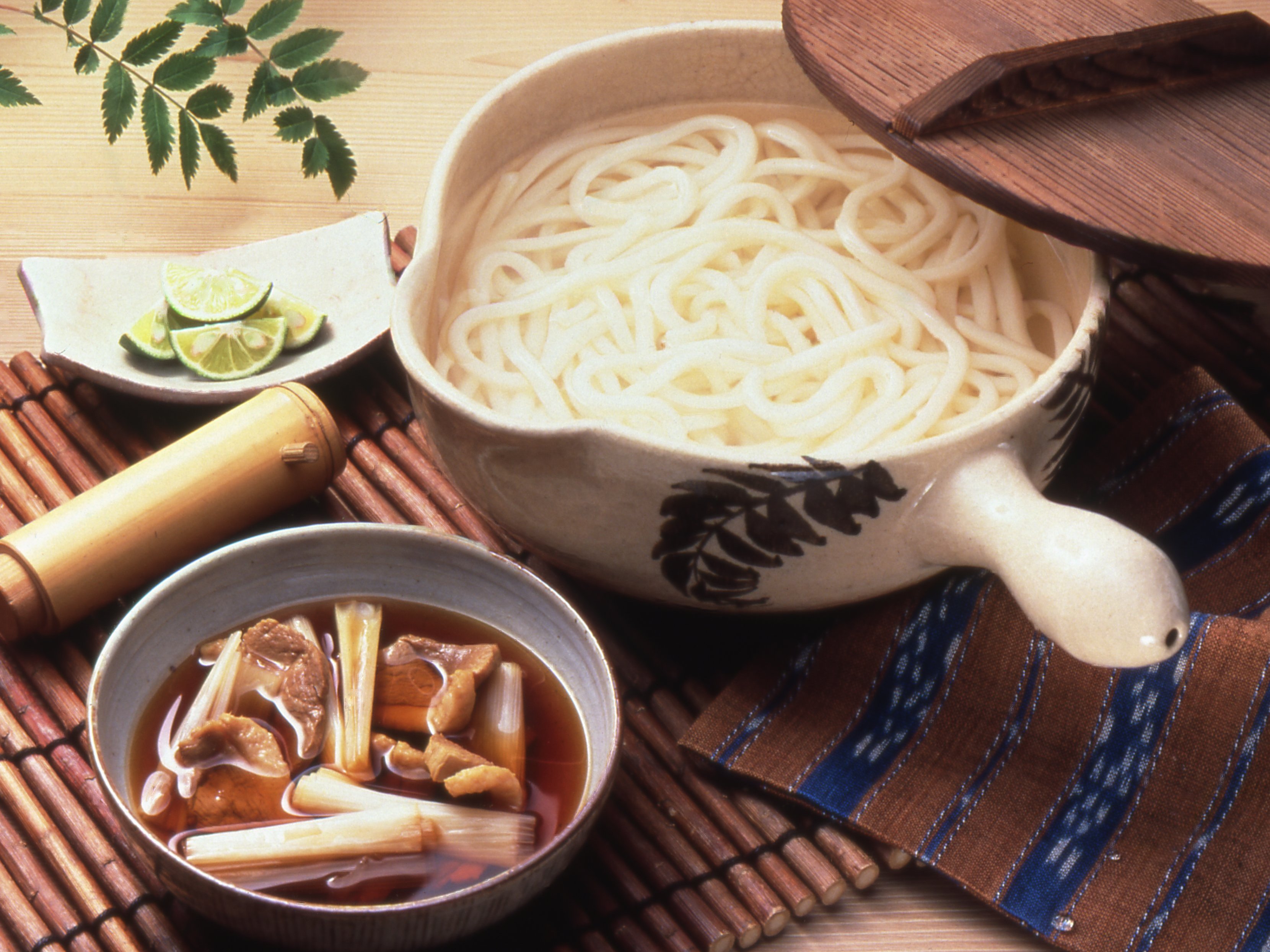 地鶏の釜あげうどん