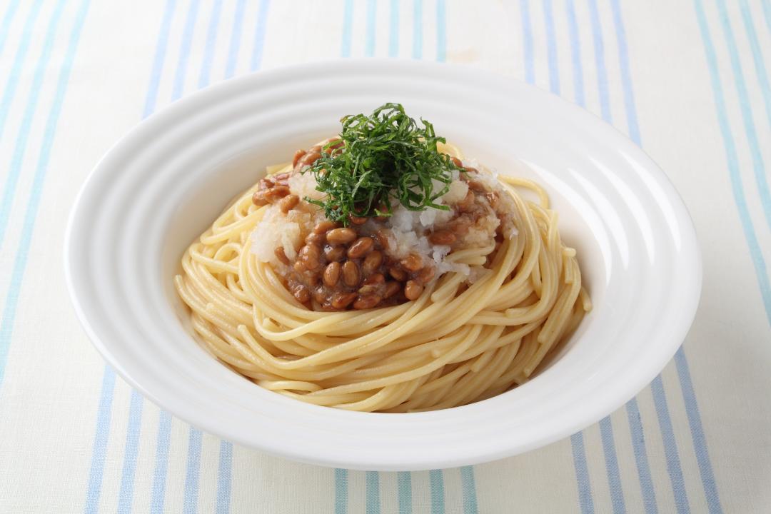 おろし納豆スパゲティのレシピ・作り方