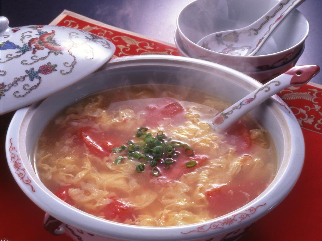 卵とトマトの酸味スープ