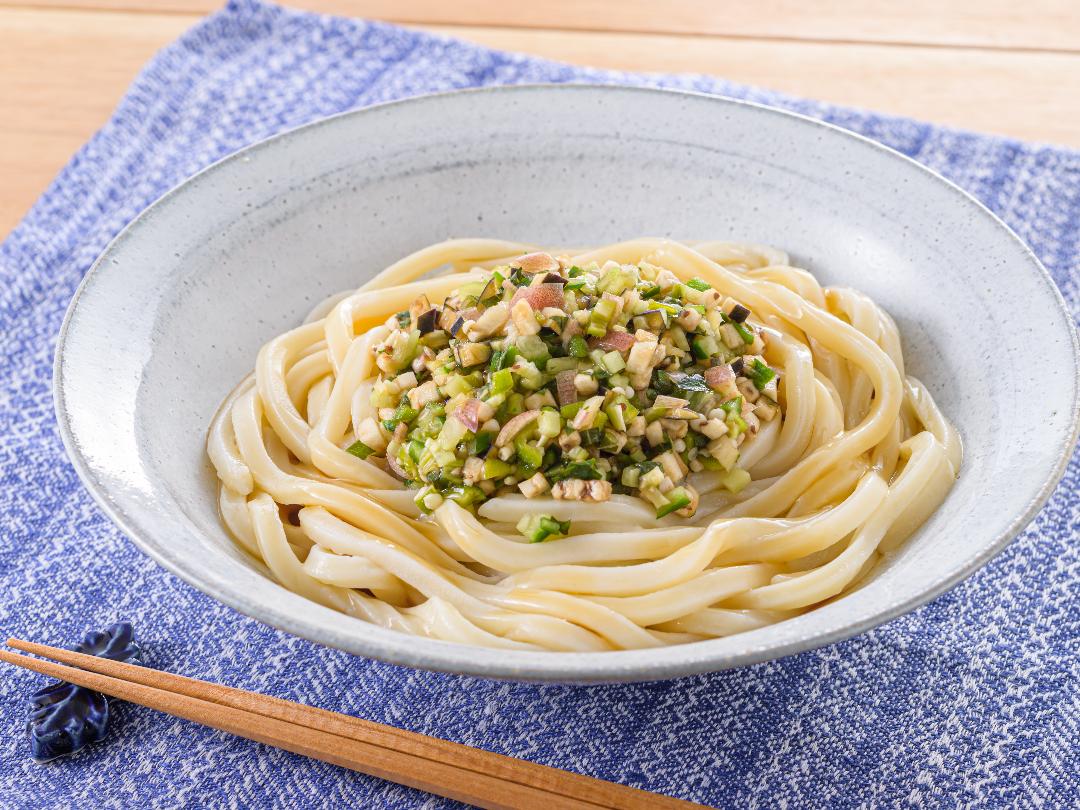 きざみ香味野菜のぶっかけうどんのレシピ・作り方