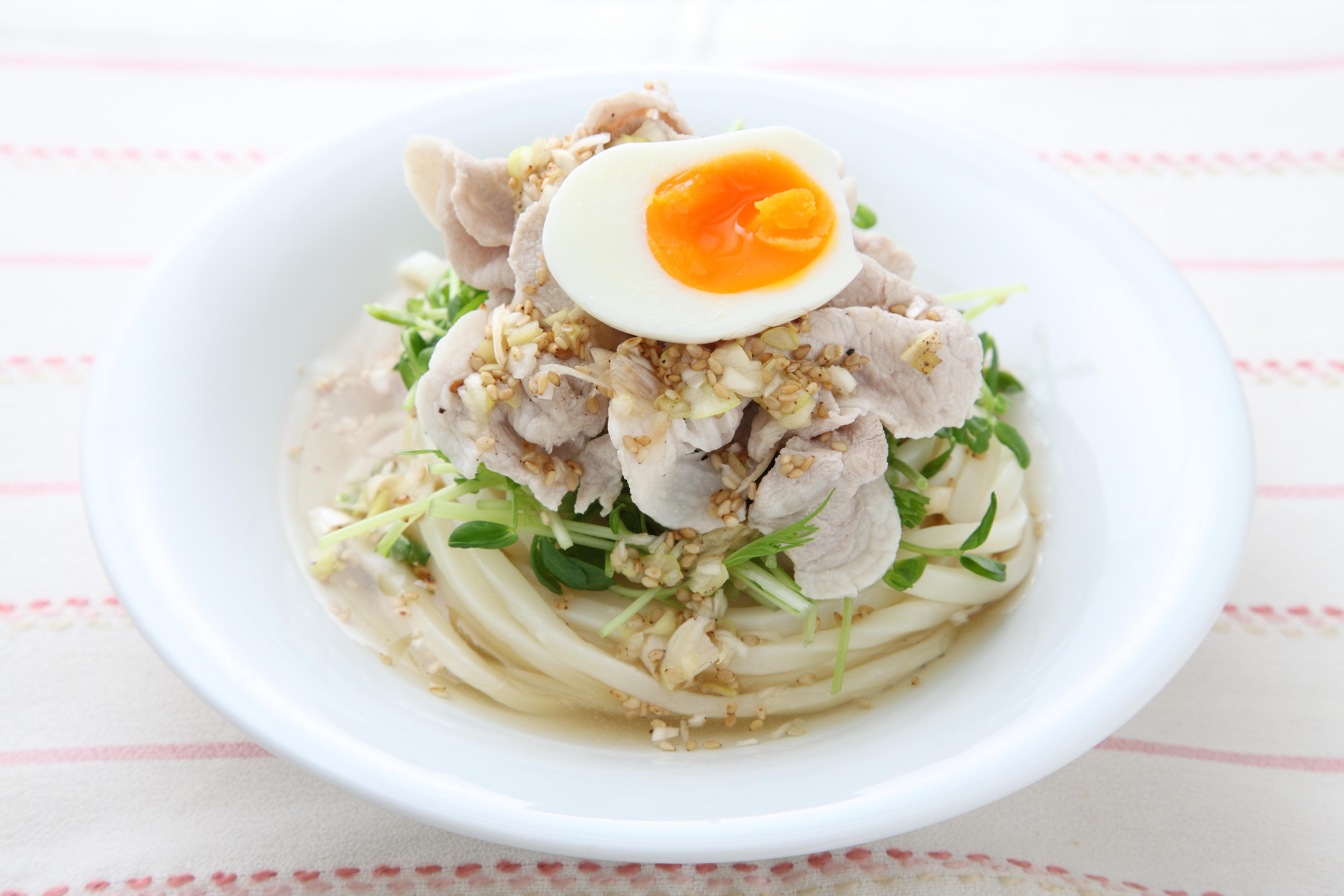 ゆず塩ねぎだれの冷やしうどん