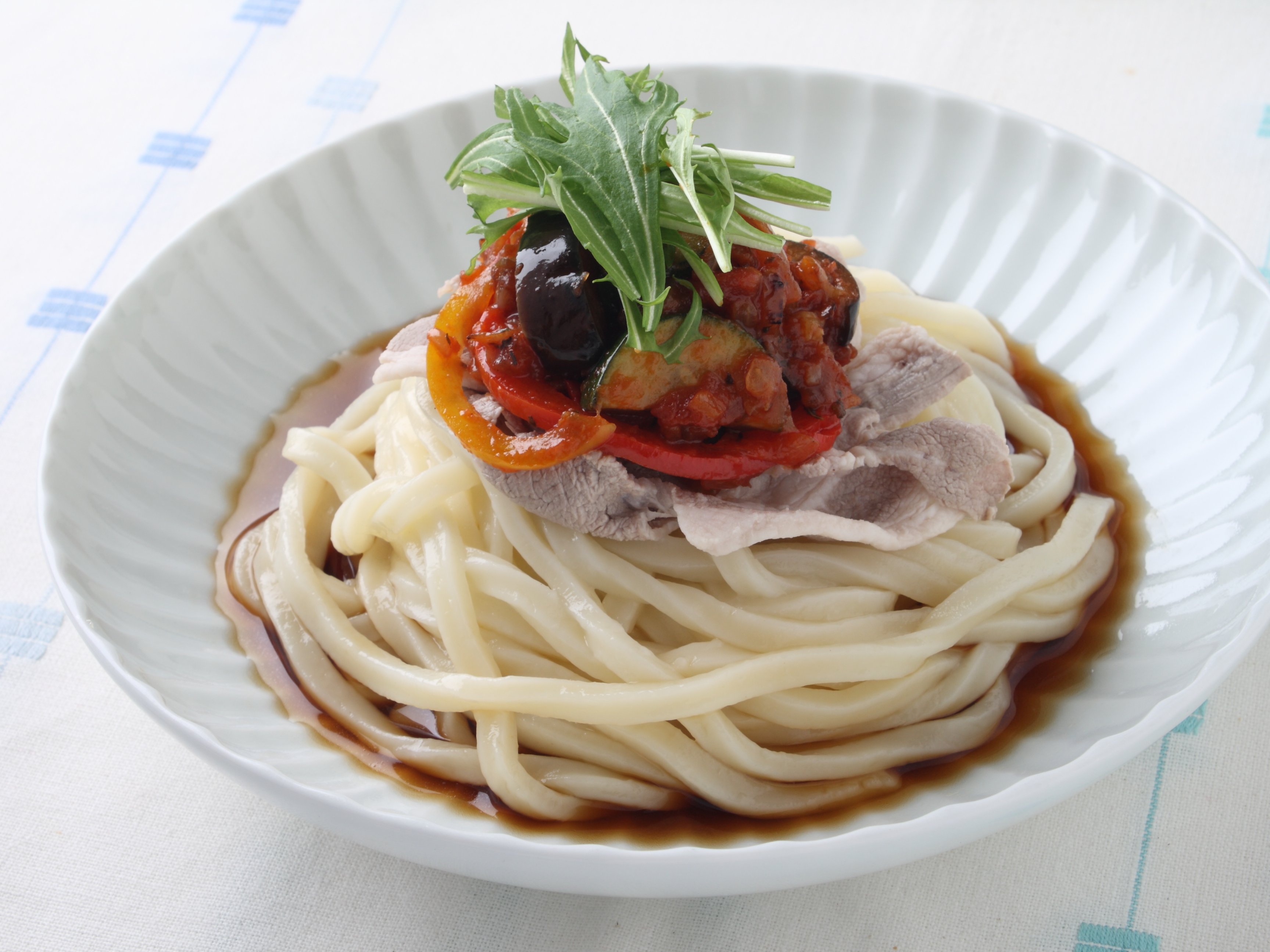 さっぱりラタトゥイユうどん