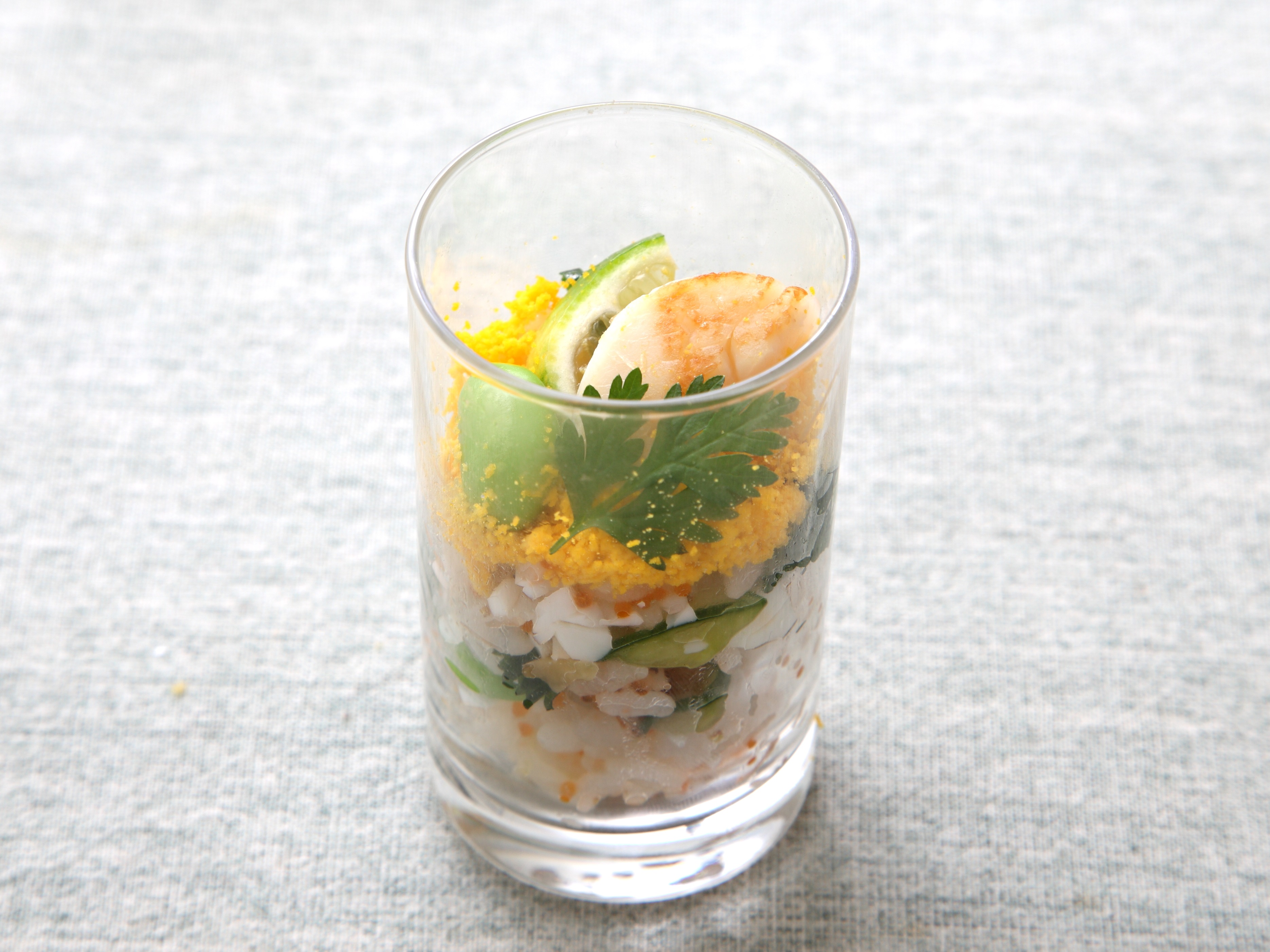 焼きホタテのカクテルサラダ寿司のレシピ 作り方 レシピ ミツカン業務用商品 メニューサイト