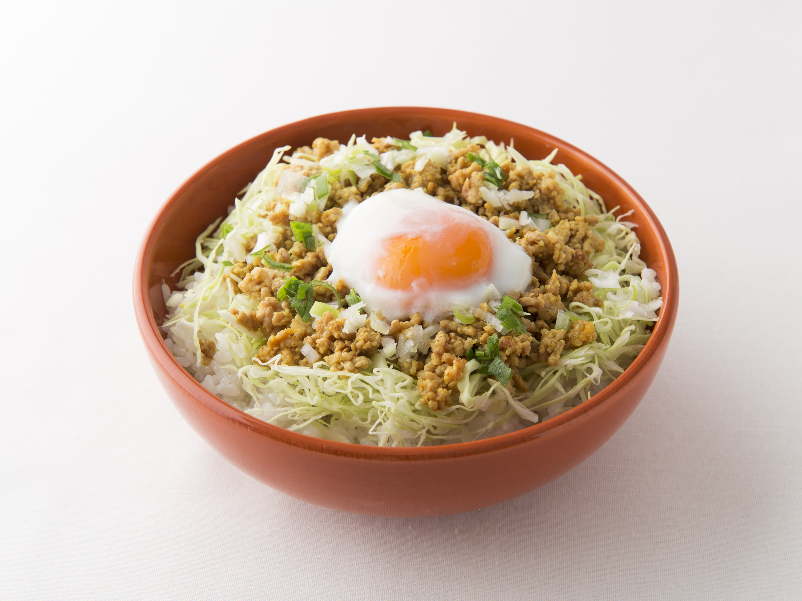 さっぱりヘルシー鶏そぼろカレー丼