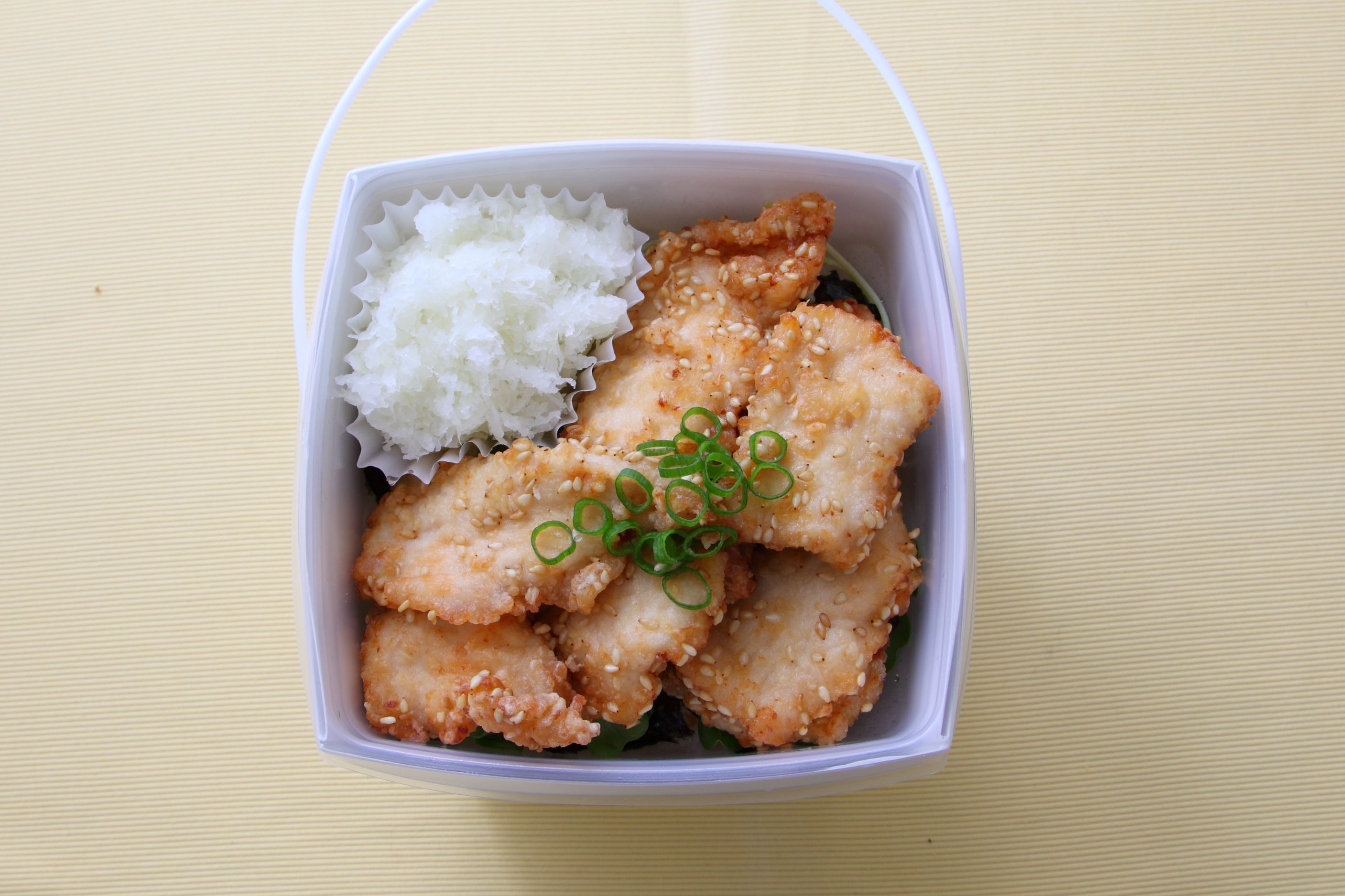 鶏の辛子揚げおろし丼