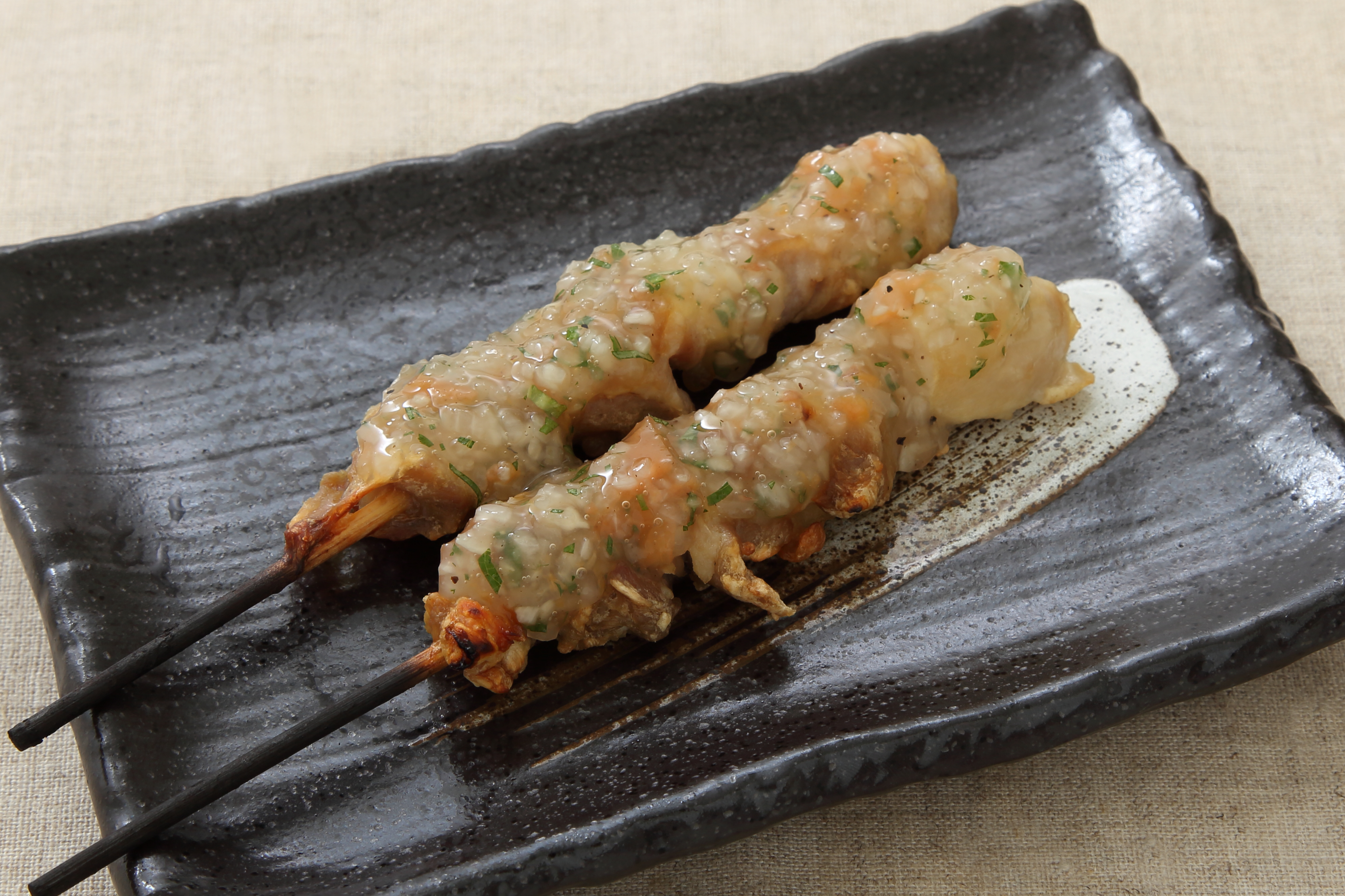 焼き鳥　青じそたまねぎの梅風味ソース