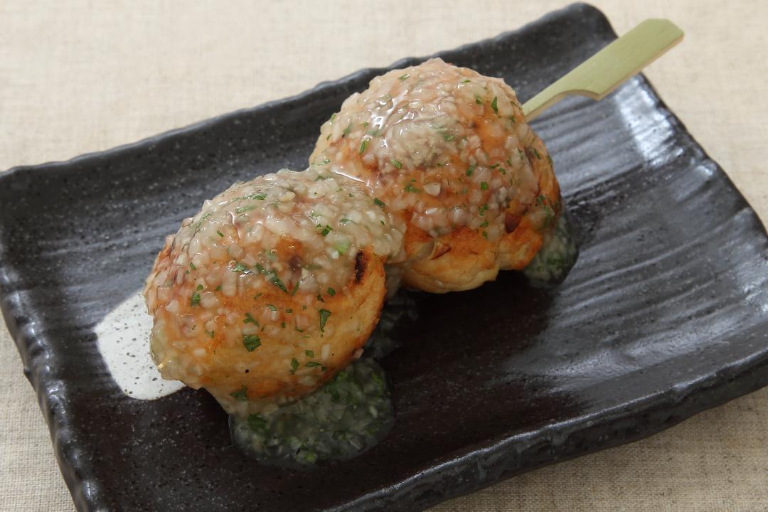 つくね　青じそたまねぎソース