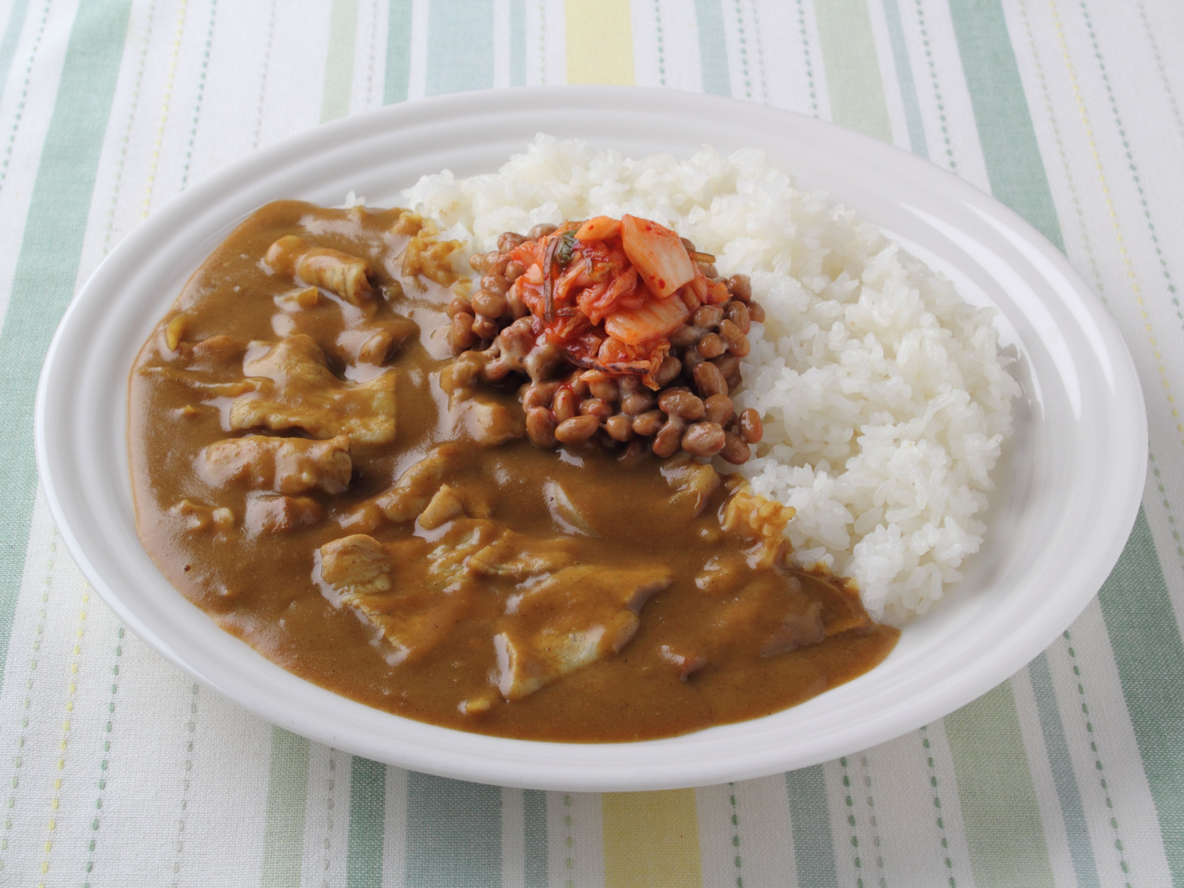 豚キムチ納豆カレー