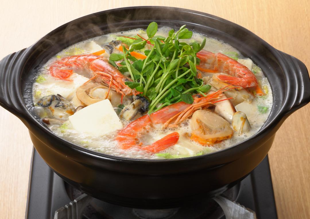 海鮮ごま豆乳鍋のレシピ・作り方 | レシピ | ミツカン業務用商品・メニューサイト