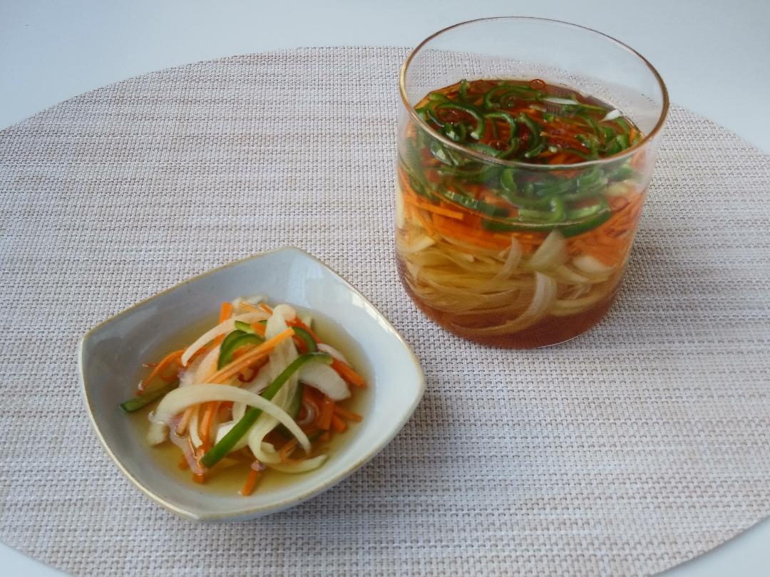 「カンタン酢」で作る万能野菜だれ（和風）