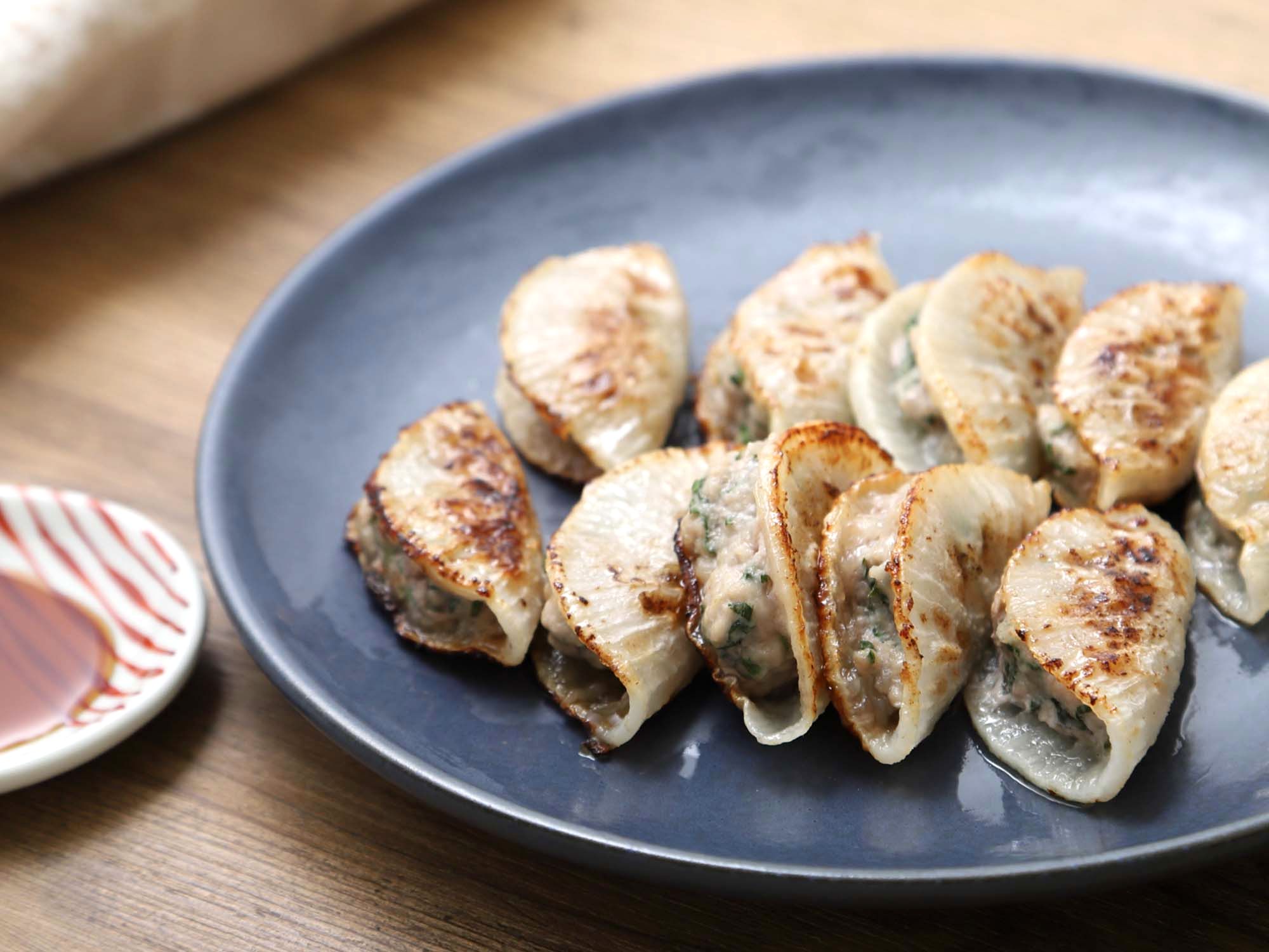 はみだし大根餃子のレシピ・作り方